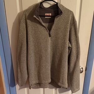 Wander Men's Heather Gray Zip-Up Sweater